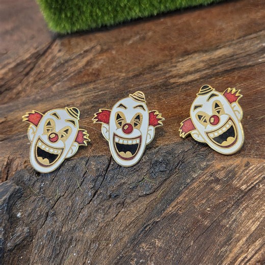 Vintage Crazy White Face Clown Tack Pin, Shriner Clown - Etsy