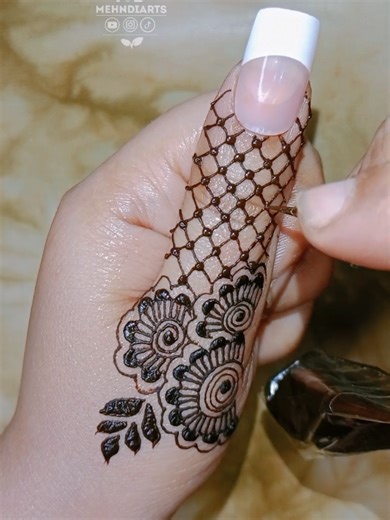 Easy Finger Mehndi Design Tutorial