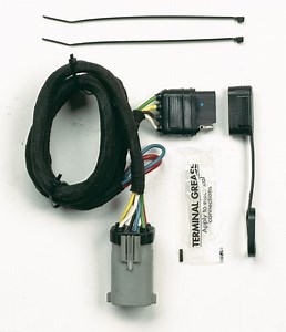 Hopkins Plug-In Simple Wiring Harness for Factory Tow Package - 4-Pole Flat Trailer Connector Hopkin