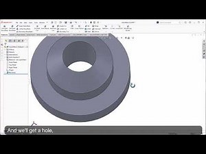 SolidWork - Revolved Boss/Base Feature