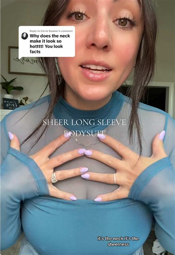 Replying to @Carrie Beamer These bodysuits are so flattering and the sheer sleeves hide all of the insecurities … I’m obsessed and want it in every color! Grab your size and color before they sell out… because they will 👀@AVIDLOVE Boutique #falloutfitinspo #midsizefashion #sheerbodysuit #longsleevebodysuit #bodysuit