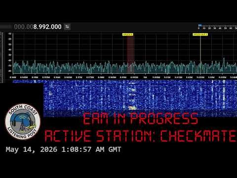Emergency Action Message (EAM) Watch - HFGCS 8.992 mHz USB - Overnight - May 13th-14th, 2026