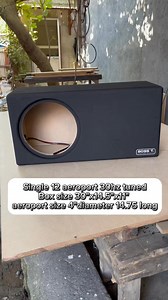Single 12 aeroport 30hz tuned | Boss T. Custom works Subwoofer Box and Car Audio set up