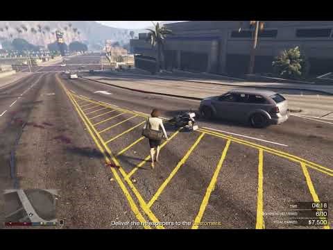 Can I Deliver ALL NEWSPAPERS In Time? GTA Online Paper Route Challenge