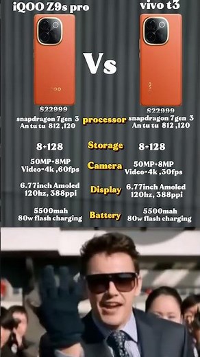 iQOO Z9s vs vivo t3 pro best phone comparison #mobile #mobilereview #recommended #gadgets #tech