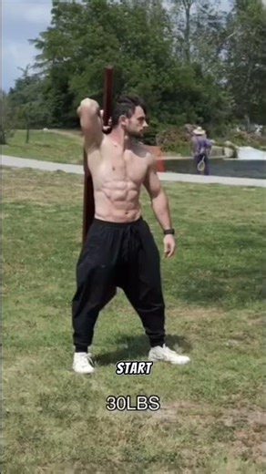 I can finally lift the dragon slayer sword #beforeandafter #strength