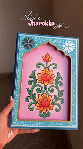 Itsy Bitsy - Art & Craft Retail Chain on Instagram: "😍From raw MDF to a stunning statement piece - this is where tradition meets art, the Itsy Bitsy way Watch artist @arushiesartworks bring a classic Jharoka MDF to life with colour, detail, and pure creativity 🎨✨ 🛍️Shop now at your nearest Itsy Bitsy store or online at www.itsybitsy.in #ItsyBitsyArt #MDFPainting #JharokaArt #DIYHomeDecor #IndianArtCraft Jharoka MDF painting, MDF painting ideas, DIY jharoka decor, Itsy Bit