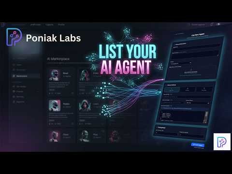 Monetize Your AI Agent on Poniak Labs (Step‑by‑Step Tutorial) #poniaklabs