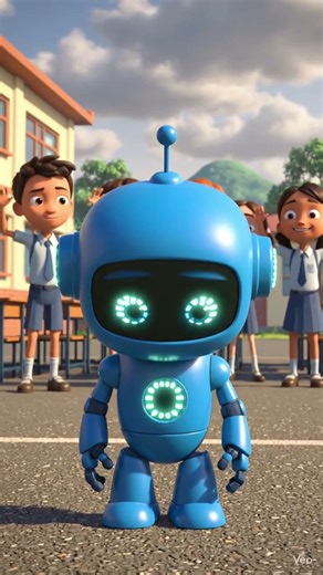 Sad robot school life