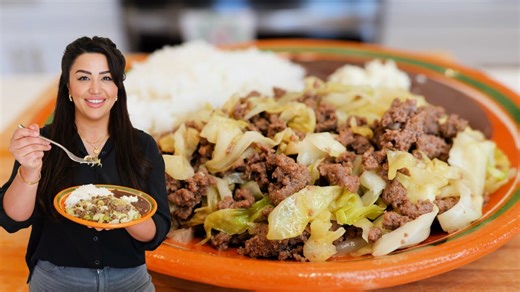 Easy cabbage & ground beef dinner - 20 minutes!