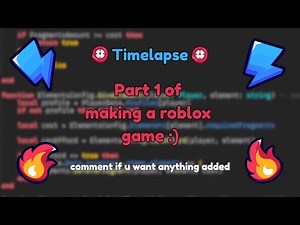 Building a Full Roblox Game from Scratch | Satisfying Dev Timelapse (UI, Scripting, Design) Part 1