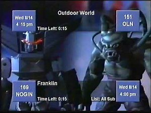 August 14, 2002 4:14 PM - 4:15 PM Dish Network Channel Surfing + OLN Commericals (Part 2)