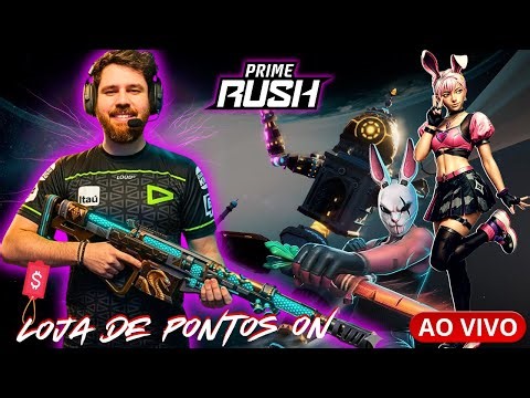 🔴 PRIME RUSH AO VIVO, LIVE PREMIADA, ASSISTA E GANHE, RESGATE O SEU CODIGUINHO NA !loja