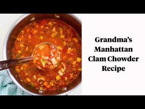 Grandma's Manhattan Clam Chowder ~ The Best Recipe!