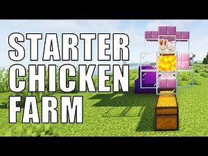 Minecraft Automatic Chicken Farm | How to Build a starter Chicken Cooker in Minecraft