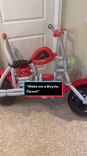 Balloon Bicycle Clown for Wedding Crashers