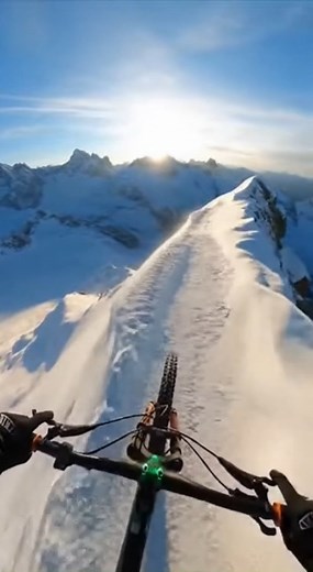 The bicycle goes fast enough in this snow, so it doesn't get wet. #cycal #cycling #ice | Fun With Haleyzz