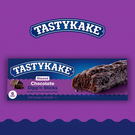 Bite into the rich, chocolaty taste of our NEW Glazed Chocolate Dipp’n Sticks! Get your hands on the donut sticks made for dipping! 🍫🥛✨ | Tastykake