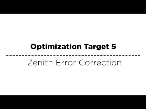 7 Analog Alignment Targets - Video #4: Zenith Error