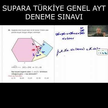 Supara Yayınları 1.Türkiye Geneli AYT Deneme Sınavı Matematik Soruları Çözümleri 2026 Ücretsiz PDF