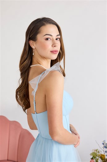 David's Bridal on Instagram: "Your something blue can also be your ride-or-die 💙 Tiers, ruffles, bow straps, sweetheart bodices, and more — all part of our new Soft Romance collection. Click the link in bio to explore."