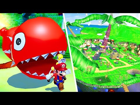 Super Mario Sunshine - Course 7: Pianta Village - No Damage 100% Walkthrough