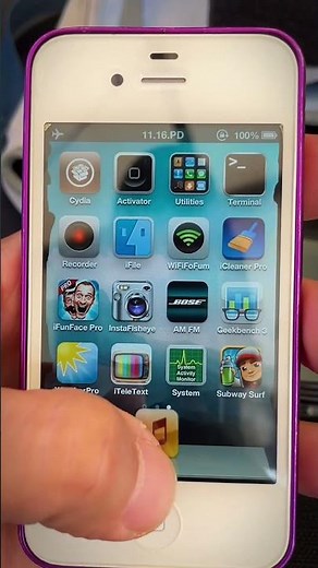 iPhone 4s ios 6 #jailbreak #ios6 #cydia #activedock #aquaboard #barrel #shorts #paperlock #ostium