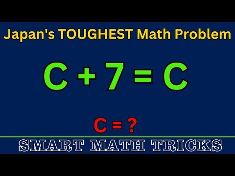 Can You Solve This Japanese Olympiad Math Problem? | Full Solution Explained | Find 'c'