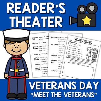 Veterans Day Reading Activity | Readers Theater Script | Fun Social Studies Skit
