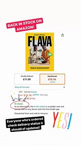 1.8K views · 46 reactions | BACK IN STOCKKKKKK on Amazon! Thank you Lord!! We were so upset & stressed when Amazon system had a backlog on our orders • Thanks to everyone for your patience & making this book in such high demand it messs up di system!  • if you’ve ordered check your delivery status it should of updated! GO GET YOURS, share, REVIEW di ting also #naturalflavabook | Original Flava | Facebook