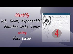 Flex and Bison Tutorial-part 4 | How to Identify Number Data Types using cmd & C Code | Eng Subtitle