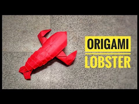 Origami Lobster | Origami tutorial | Paper craft