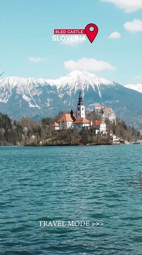 Bled Castle on the Cliff Above Lake Bled 🇸🇮 #travel #slovenia #castle