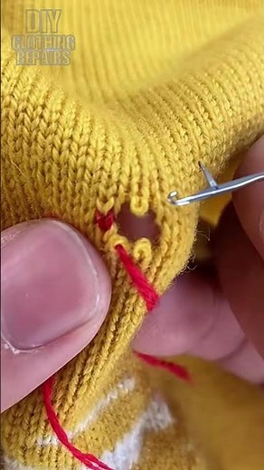 Don't rush to throw away the sweater with a hole if it's made of cashmere