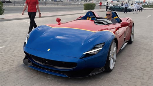 $1.800.000 Ferrari Monza SP2 turns heads in Dubai