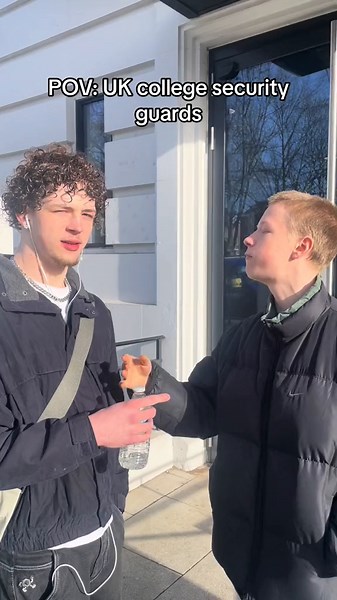 UK College Security Guards Confrontation