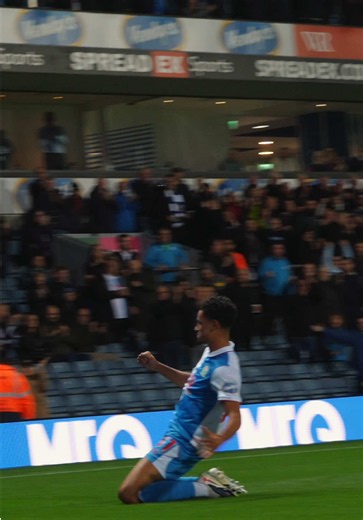 @KMONTS first goal for rovers with a screamer 💙🤍 #blackburnrovers #ewoodpark #championship #efl