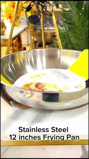#fryingpan #stainlesssteel #pan ❤Stainless steel 12 inches Frying Pan ❤️Only in Rs 7500Shop now0333 8438885 (𝐖𝐡𝐚𝐭𝐬𝐀𝐩𝐩)https://wa.me/03338438885Website www.trendaddiction.pk Instagram https://instagram.com/trendaddiction.pk?igshid=MTIzZWQxMDU=Home Appliances & Products, Utensils, Storage, Baking, Dining.✅ Premium Quality✅ Door Step Delivery✅ Safe Delivery Responsibility✅ 7 day Exchange #sale #Lahore #homedecor #kitchendecor #kitchen #utensils #electronics #flowers #trendaddiction#homestyl