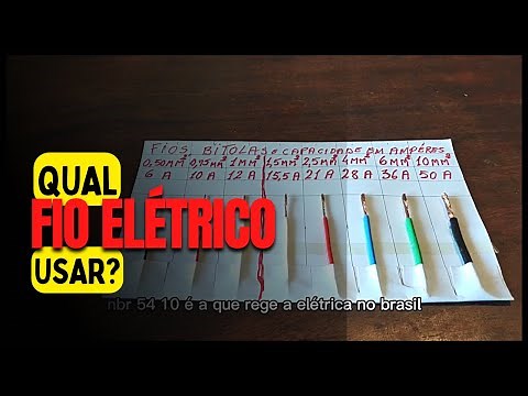 Fios Qual a Bitola Certa? Qual fio elétrico usar?