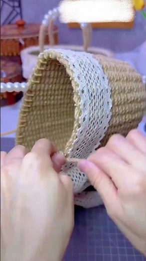 DIY Basket Beginner's Guide How to Make a Beautiful Rope Basket with Handle 11 #diy #handmade