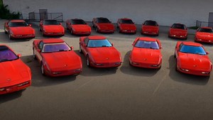 A Guy Sold His Whole Collection Of Red C4 Corvettes From Every Year They Were Made