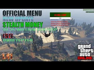 GTA V PC Online 1.41 Official Menu - STEALTH MONEY 10-15 Million per/sec Hack Outdated