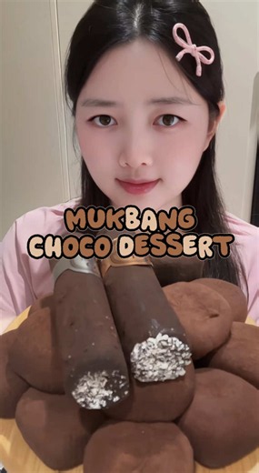 ASMR Mukbang Chocolate Desserts — Satisfying Chocolate Eating Show