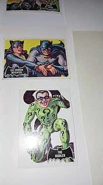 1966#topps batman black bat bubble gum cards continued