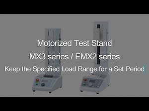 [Users Guide] Motorized Test Stand MX3/EMX2 series Keep the Specified Load Range for a Set Period