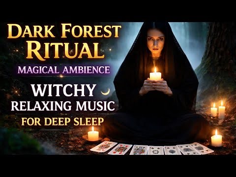 🌙Dark Forest Ritual Magical Ambience🌲Witchy Relaxing Music for Deep Sleep