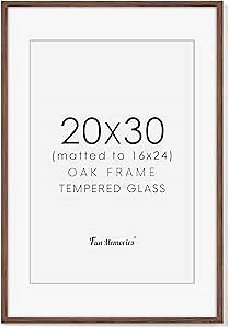 20x30 Picture Frame, Rustic Wood 20x30 Poster Frames for Wall