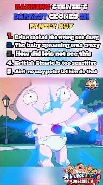 RANKING STEWIE’S DARKEST CLONES IN FAMILYGUY💀#shorts #familyguy