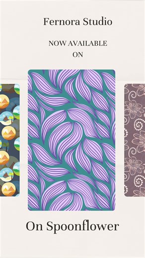 Fernora Prints Have Landed on Spoonflower! 🛬