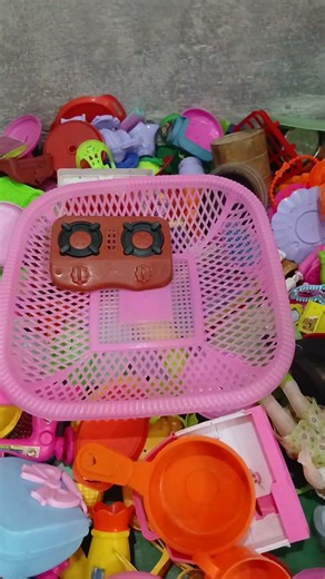 satisfying with unboxing barbie kitchen toys set #asmr video #shorts